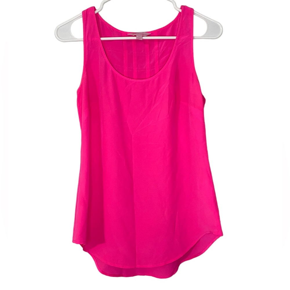 Lilly Pulitzer Hot Pink Sleeveless Scoop Neck Tank